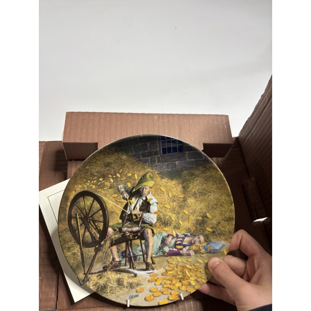 Königszelt Bavaria RUMPELSTILZCHEN Collectors Plate Grimms Fairy Tales Gehm